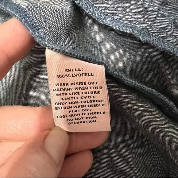 JUICY COUTURE Chambray Floral Bomber Jacket - Picture 8 of 8